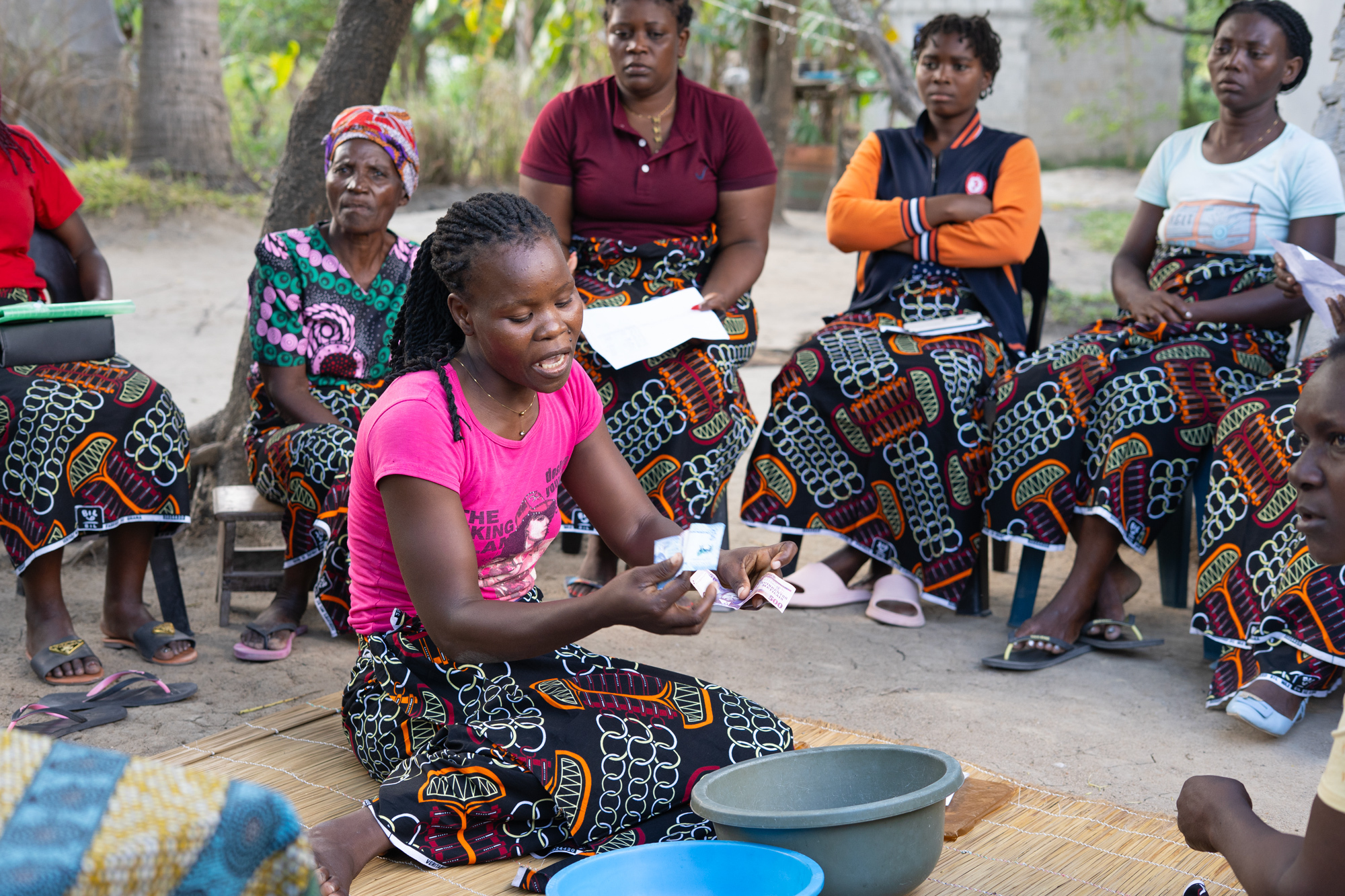Community members in Mozambique